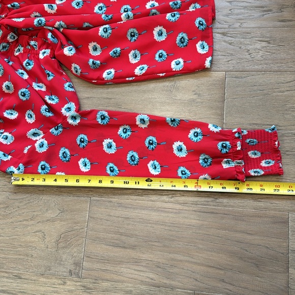 J. Crew Printed Long Sleeve Fitted Floral Dress Size 4 - Picture 8 of 11